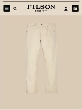 Filson Cream jeans